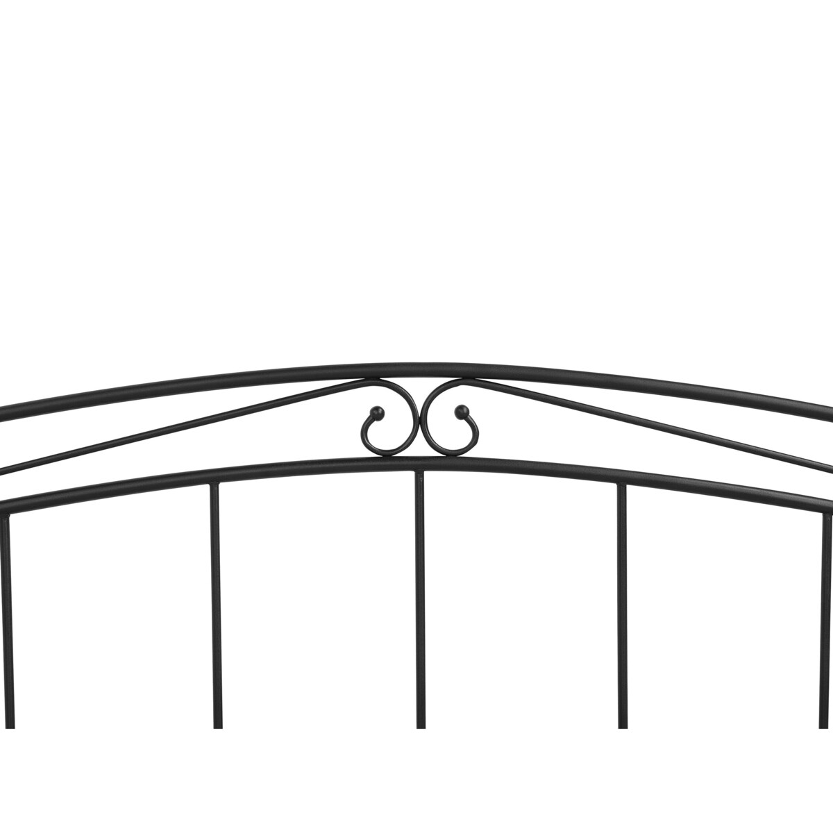 Łóżko wysuwane metalowe 90 x 200 cm czarne TULLE