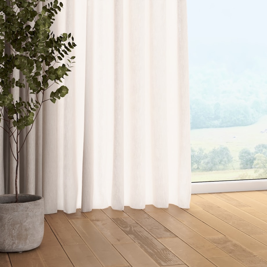 Zasłona na taśmie marszczącej 1 szt. 130x260 ecru