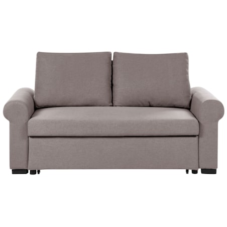 Sofa rozkładana brązowa SILDA
