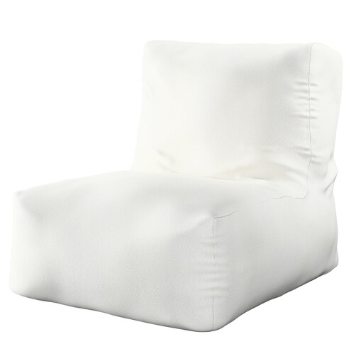 Pufo- fotel Poppy, biały, 87 x 31 x 75 cm, Boucle