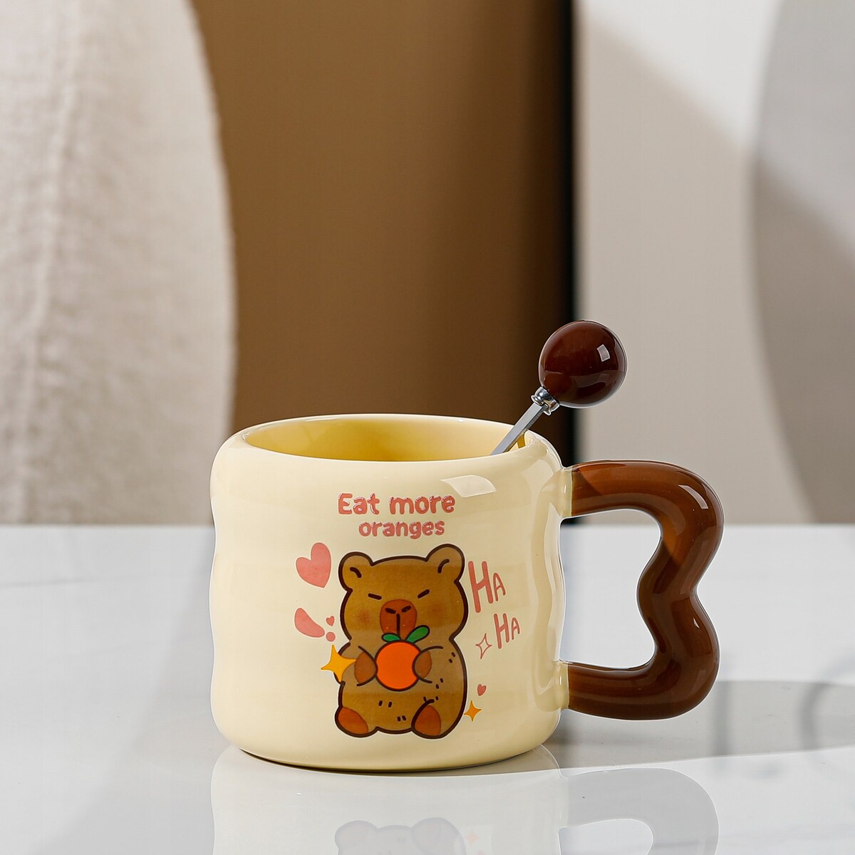 KUBEK DO KAWY HERBATY Podgrzewacz USB Łyżka Kabel Prezent KUBEK ŚWIĄTECZNY