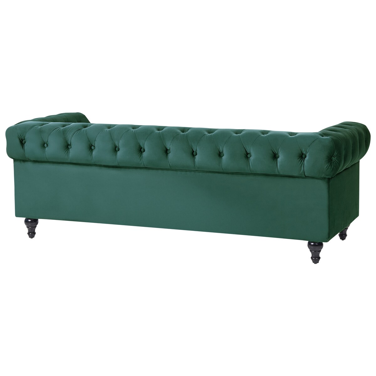 Komplet wypoczynkowy dla 4 osób CHESTERFIELD Welur Szmaragdowy