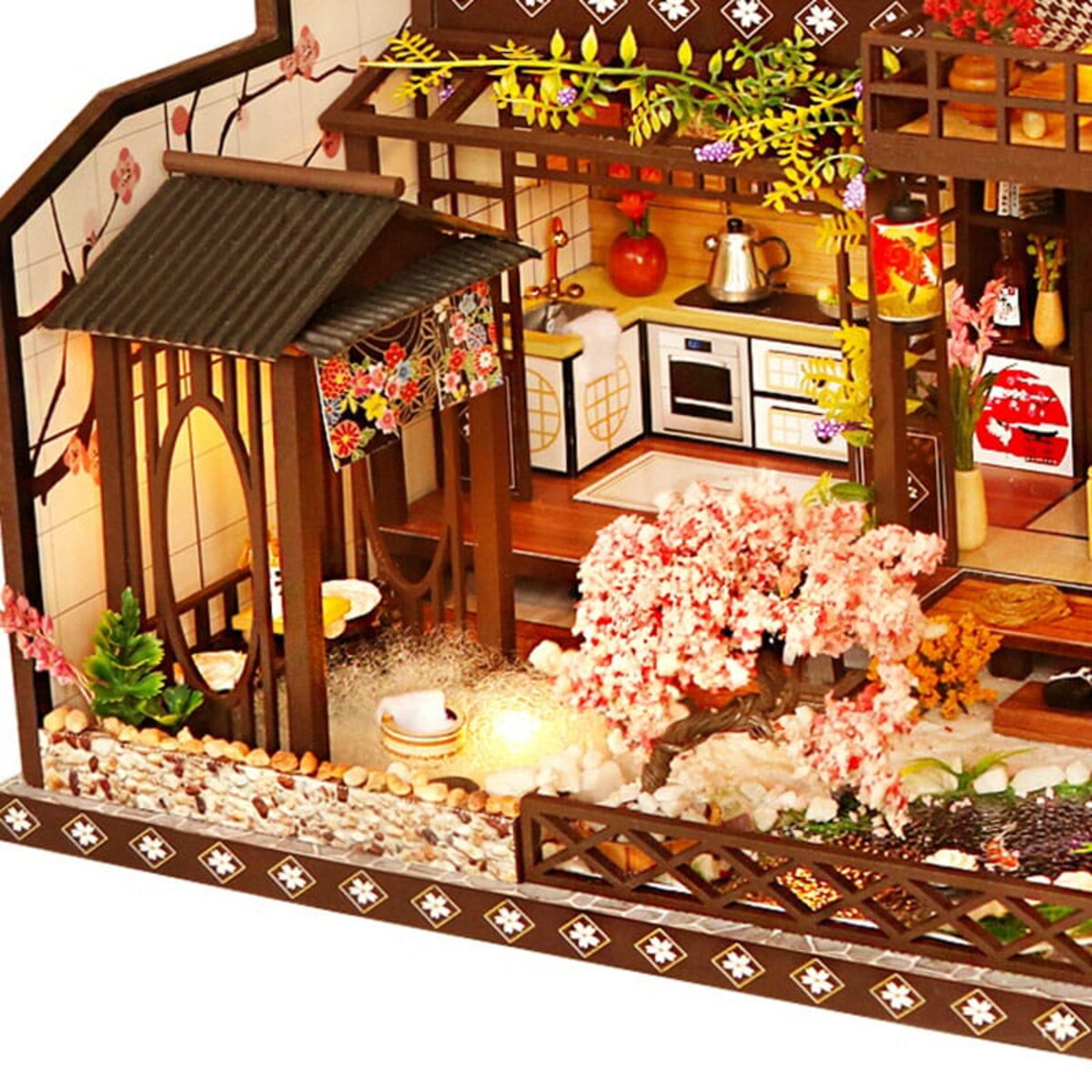 Miniaturowy domek DIY - Pałac Wiecznej Wiosny