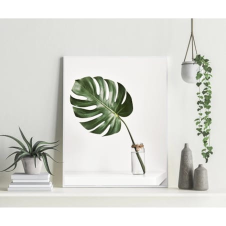 Poster Story, Plakat, Obraz - Monstera w Szklanym Wazonie, wymiary 42 x 60 cm