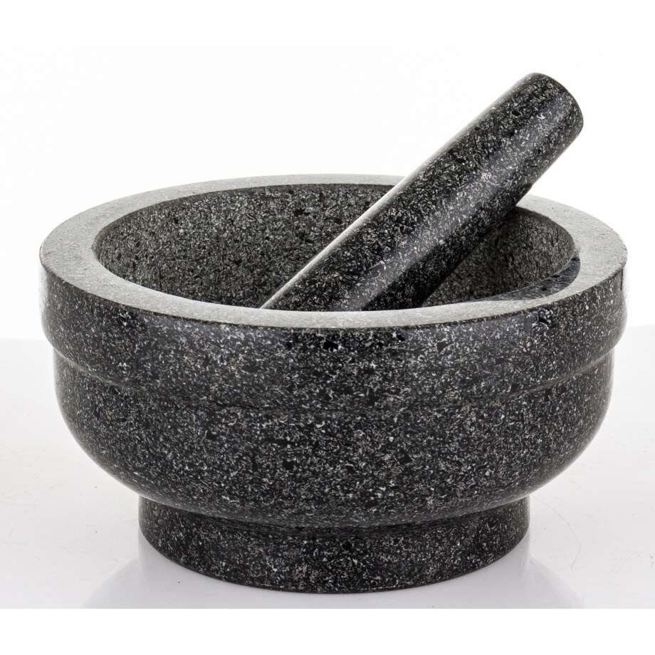 Moździerz kuchenny marmurowy ULUK grafitowy 10,5x21X21 cm