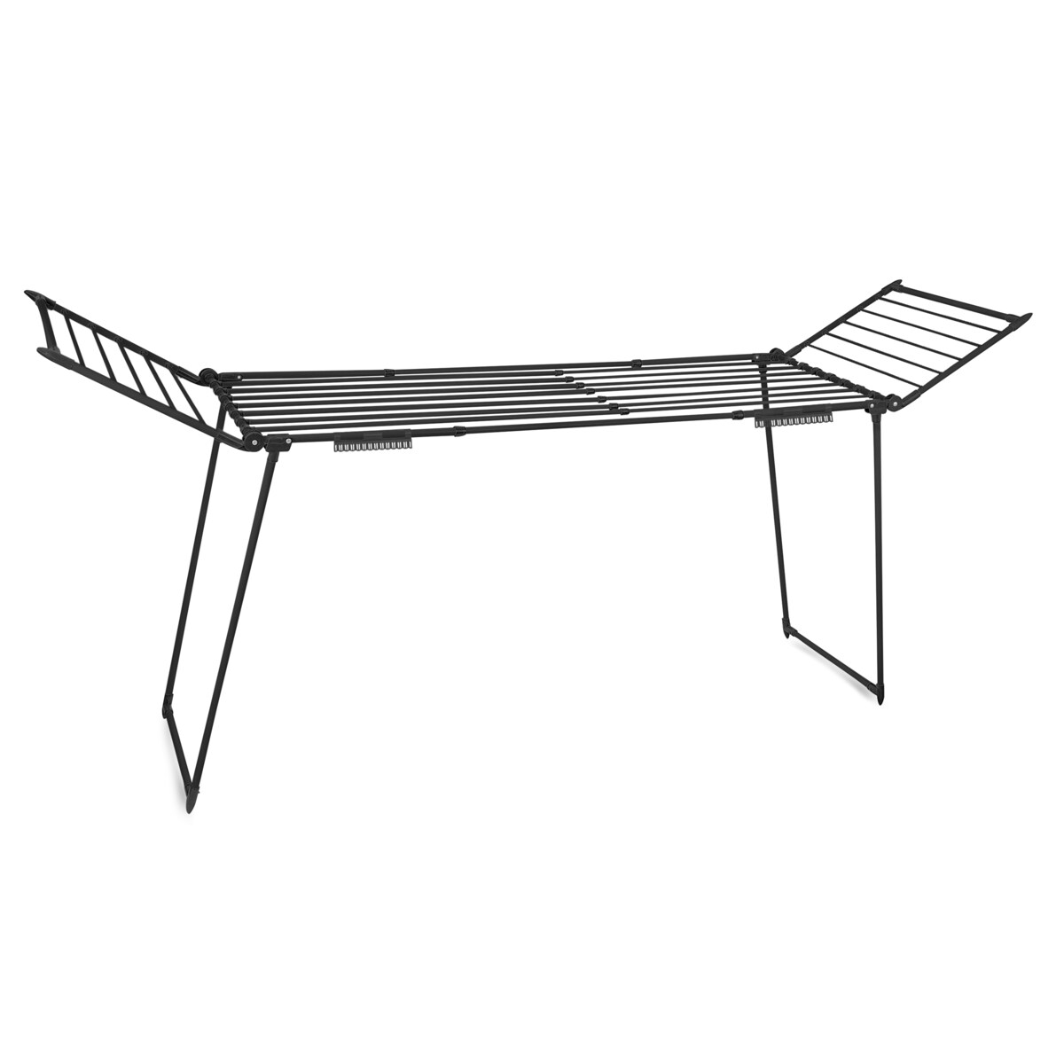 Suszarka na pranie rozkładana teleskopowa stojąca 27m Massido Lydia czarna