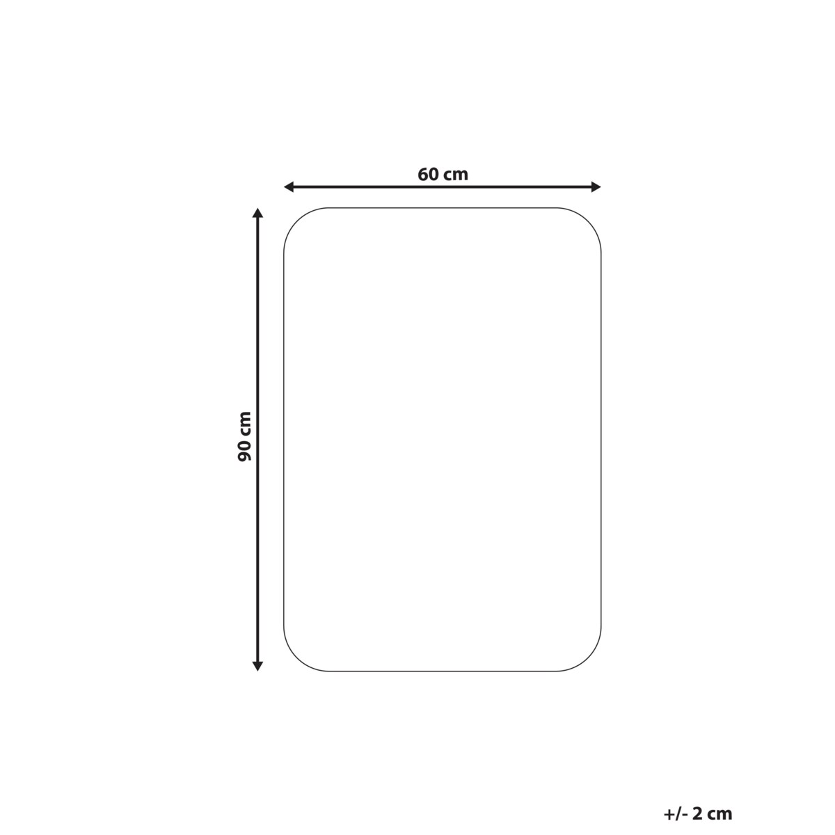 Dywanik łazienkowy URLANA Złamana biel 60 x 90 cm Mikrofibra