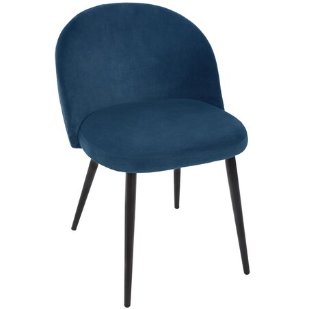 Krzesło NELA z profilowanym oparciem i metalowymi nóżkami