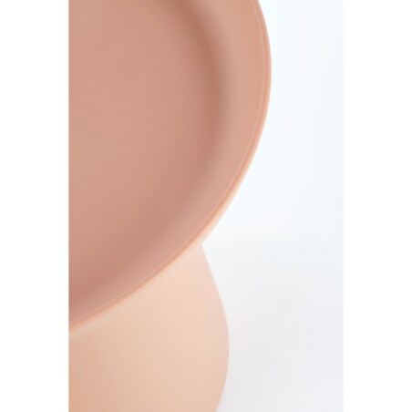 STOLIK KAWOWY Xena OKRĄGŁY 50x46 cm Z TWORZYWA różowy