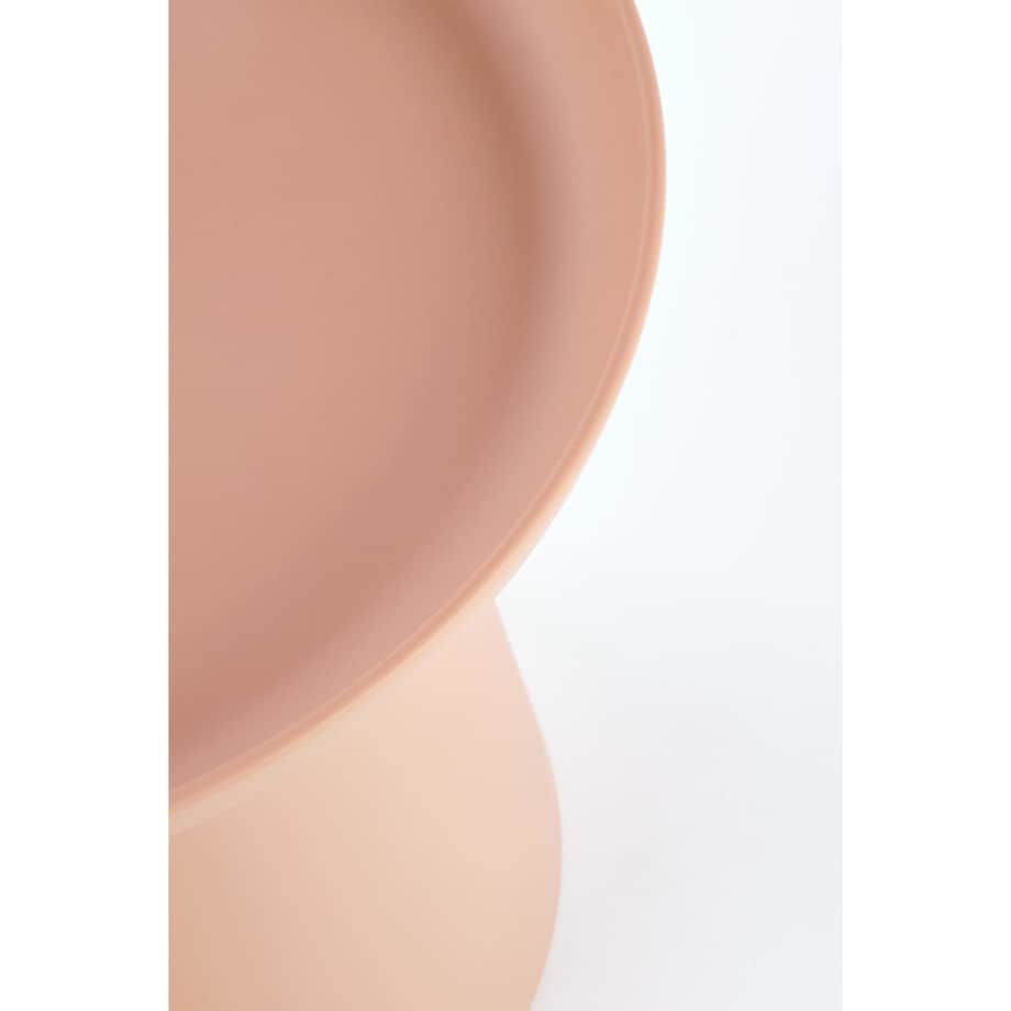 STOLIK KAWOWY Xena OKRĄGŁY 50x46 cm Z TWORZYWA różowy