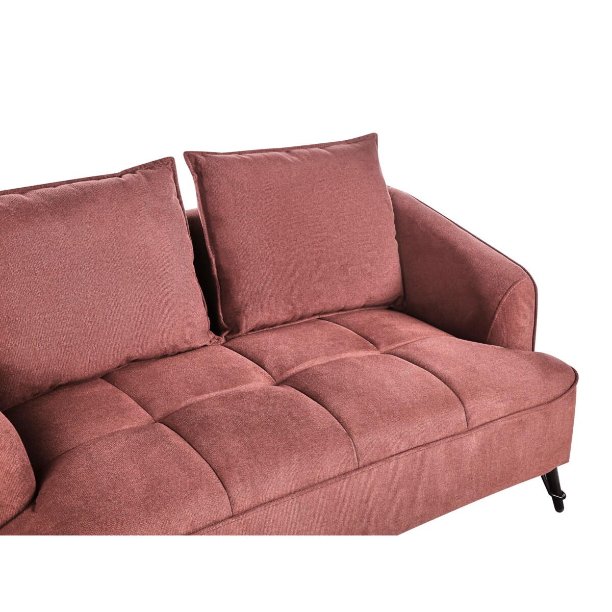 Sofa 2-osobowa burgundowa HOBRO