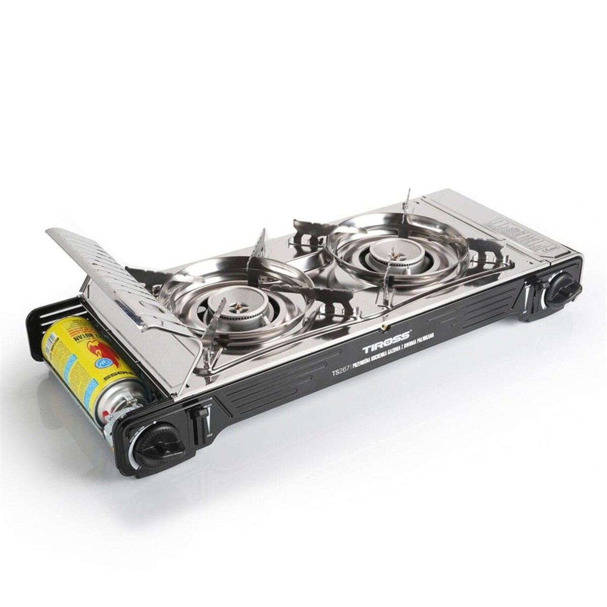 Tiross kuchenka turystyczna gazowa podwójna 2.2kw TS267