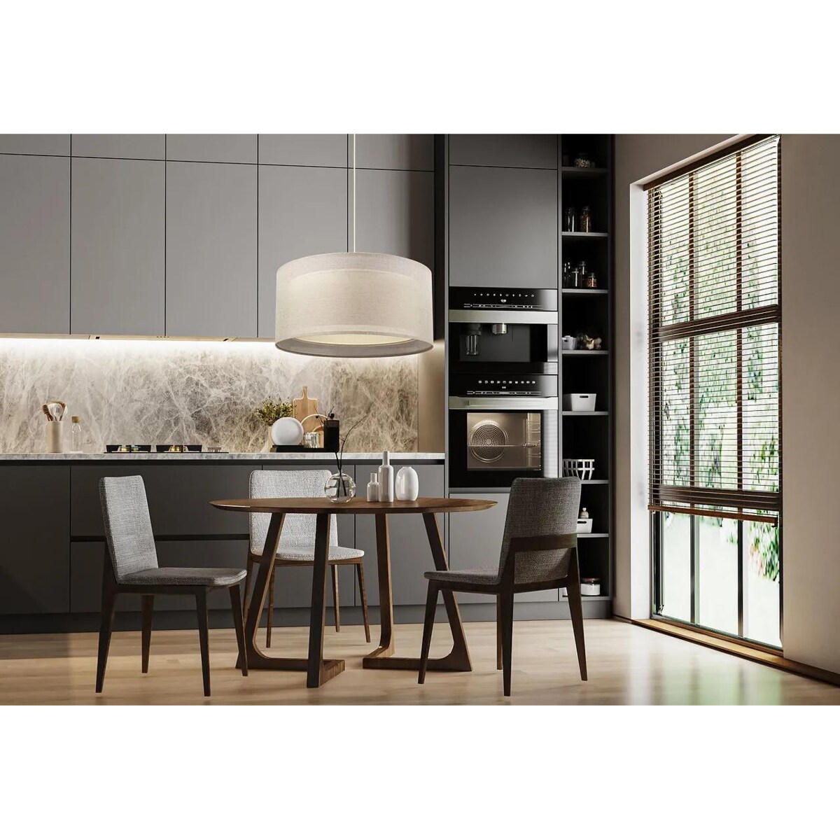 Lampa wisząca DUO LEN LIGHT 60 beżowa