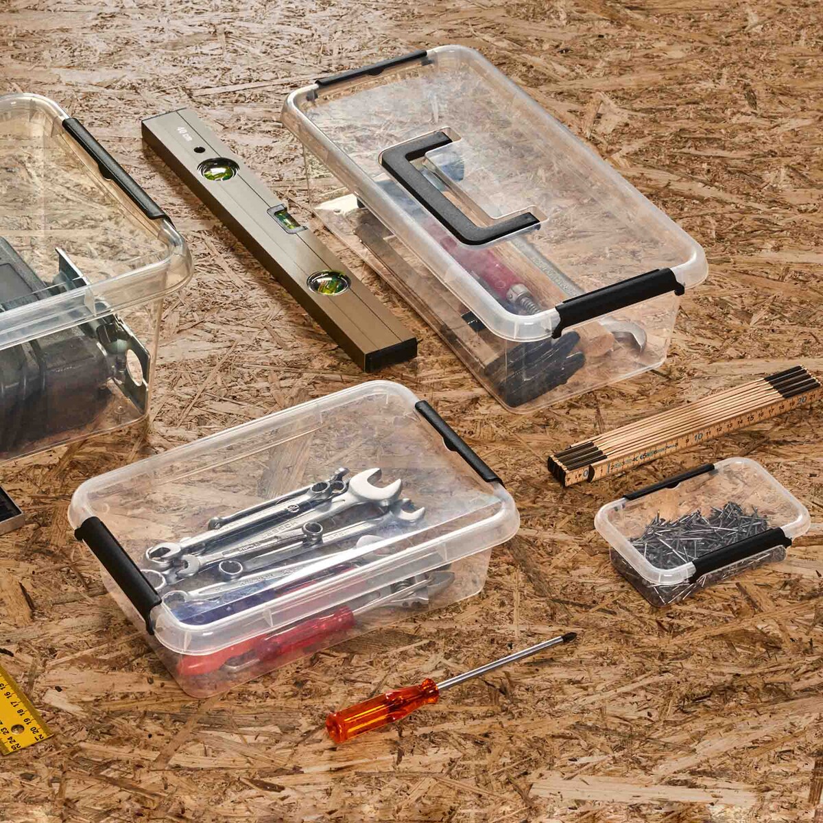 Pojemnik Plastikowy Pudełko Z Pokrywą Do Przechowywania Box Organizer 6L