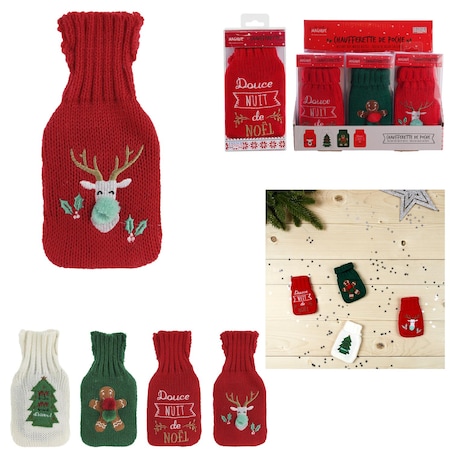 TERMOFOR do rąk Renifer czerwony DZIANINOWY POKROWIEC