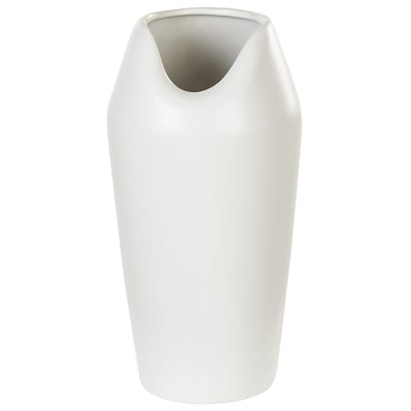 Wazon dekoracyjny APAMEA Kamionka 33 cm Biały