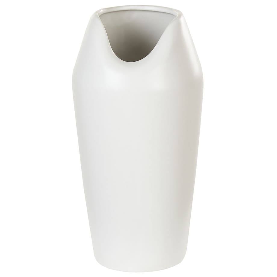 Wazon dekoracyjny APAMEA Kamionka 33 cm Biały