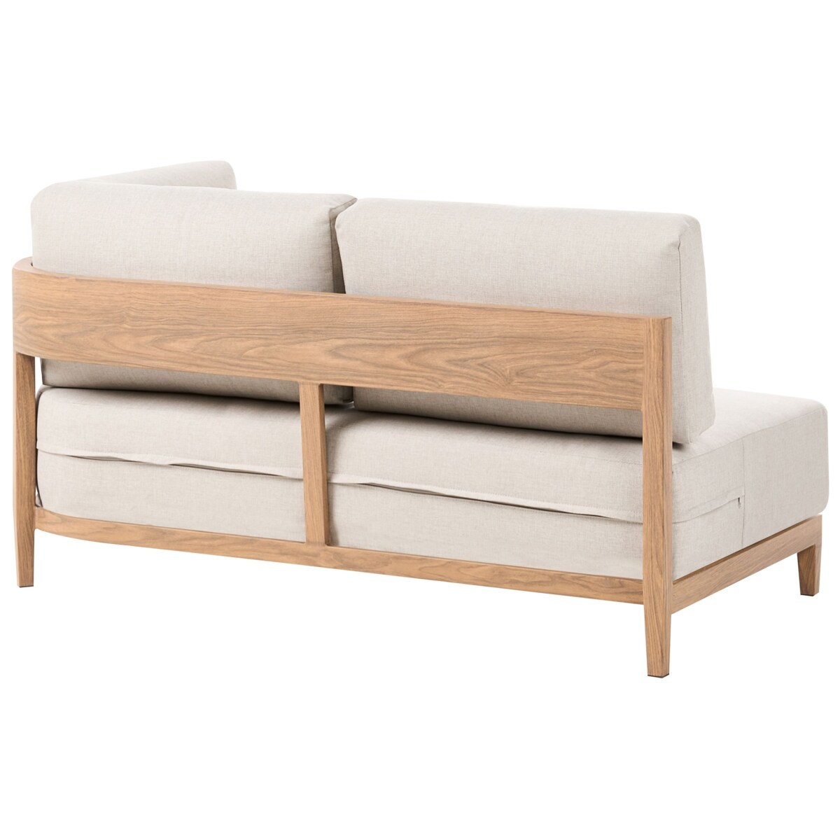 Sofa ogrodowa ze stolikiem dla 2 osób SAMPIERI Metal Jasnobrązowy