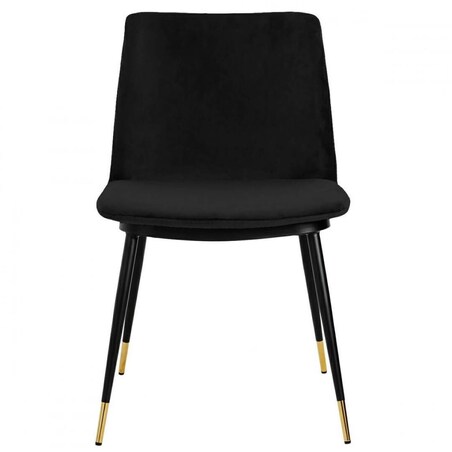 Wygodne krzesło Diego KH1201100122.BLACK King Home czarne złote