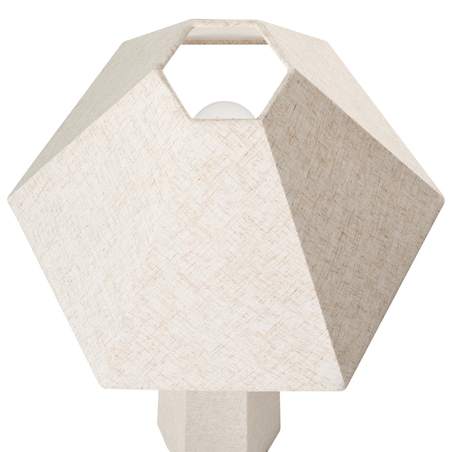 Lampa podłogowa DEMBI Len syntetyczny Jasnobeżowy