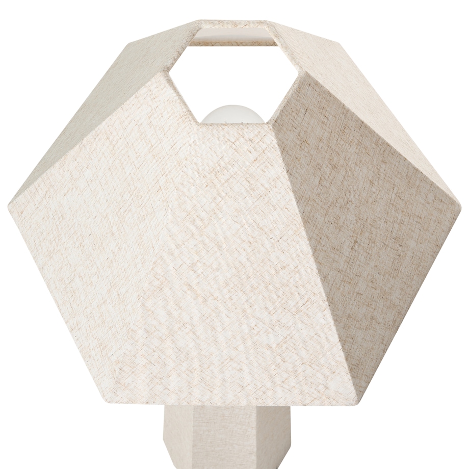 Lampa podłogowa DEMBI Len syntetyczny Jasnobeżowy