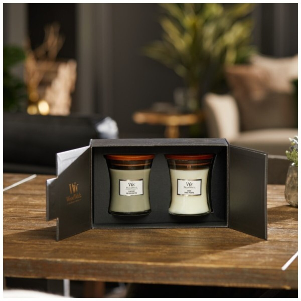 WoodWick zestaw prezentowy - 2 świece średnie