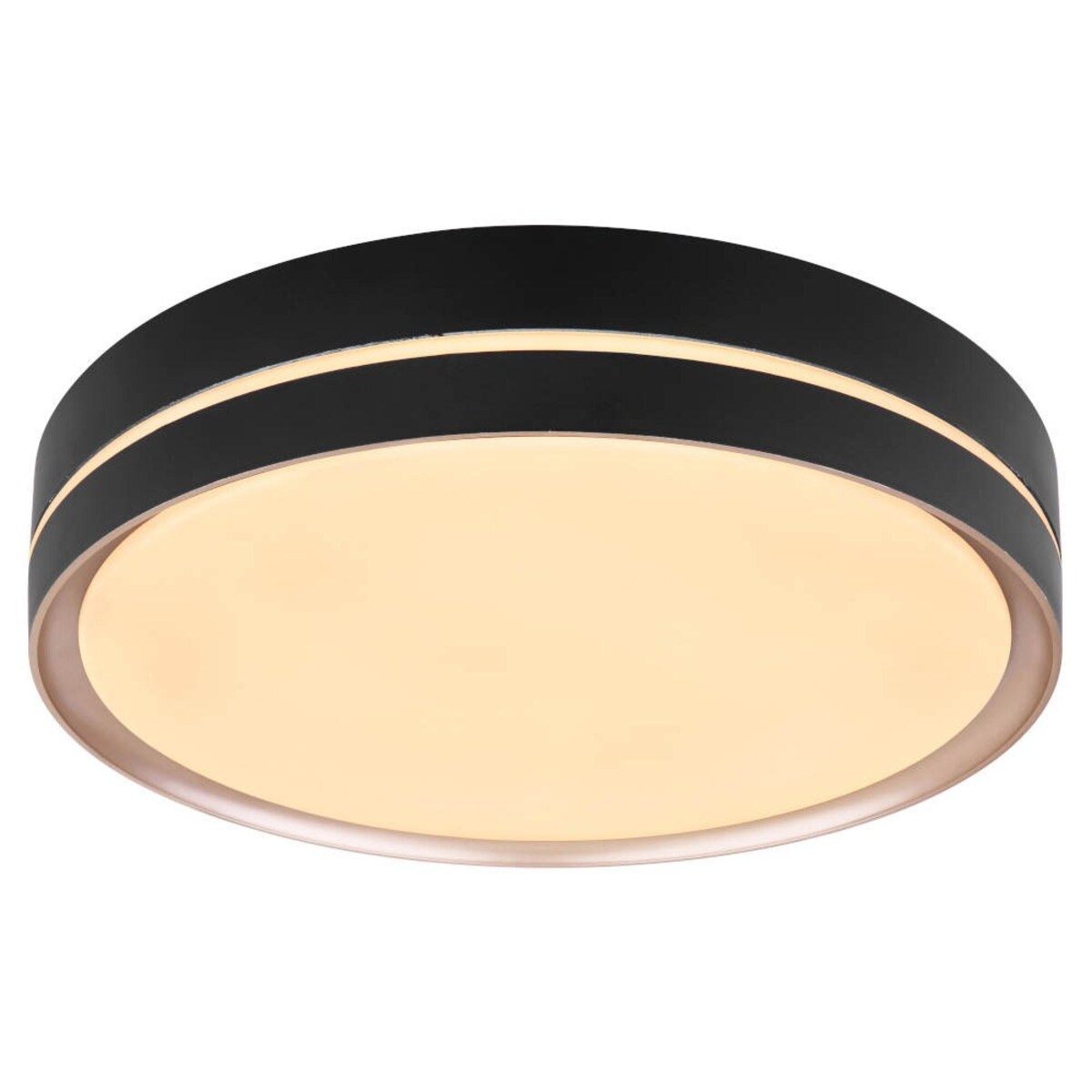 Nowoczesna LAMPA sufitowa MANNI 41759-24 Globo okrągły plafon LED 24W 2700K - 6500K z pilotem czarny