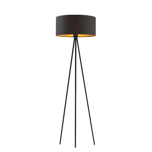 Lampa stojąca podłogowa trójnóg z abażurem walec 40cm JOLLY