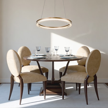 Lampa sufitowa wisząca Light Prestige Midway złoty LED CCT 3000, 4000, 6000 (regulowana) 1 szt.