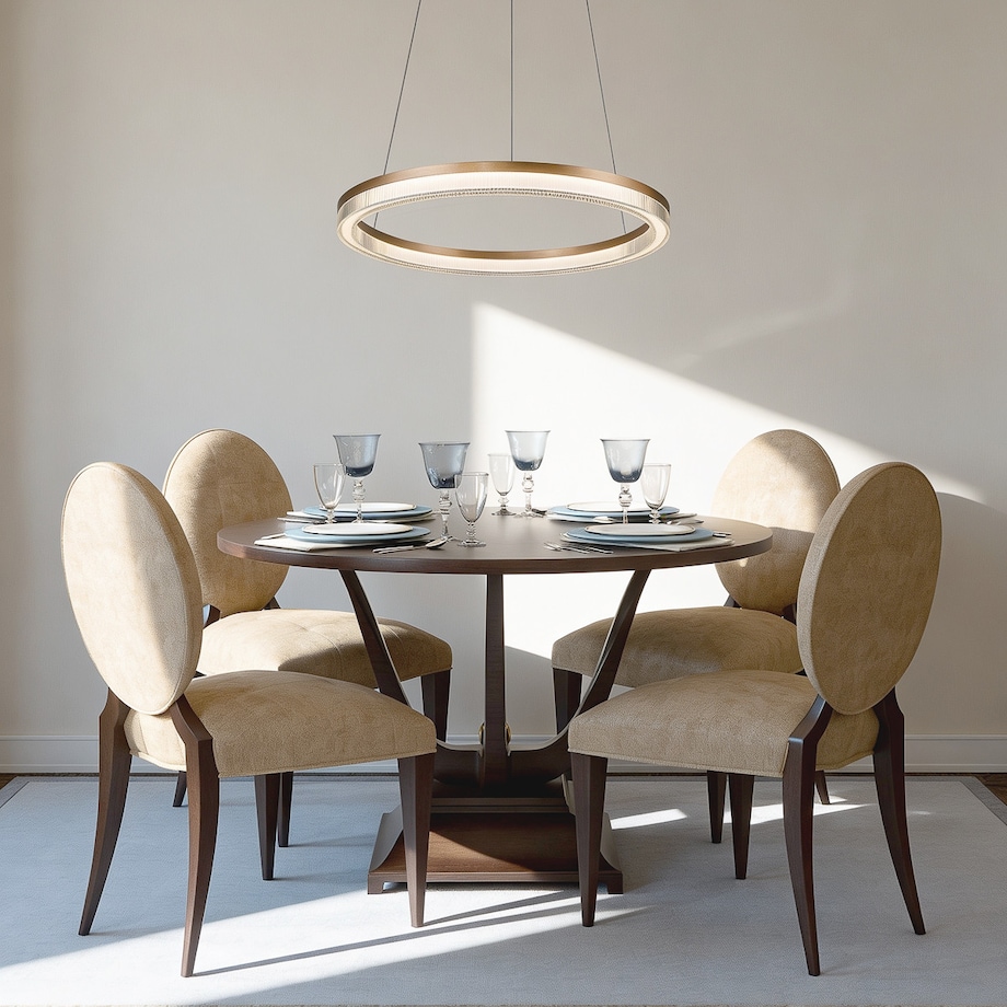 Lampa sufitowa wisząca Light Prestige Midway złoty LED CCT 3000, 4000, 6000 (regulowana) 1 szt.