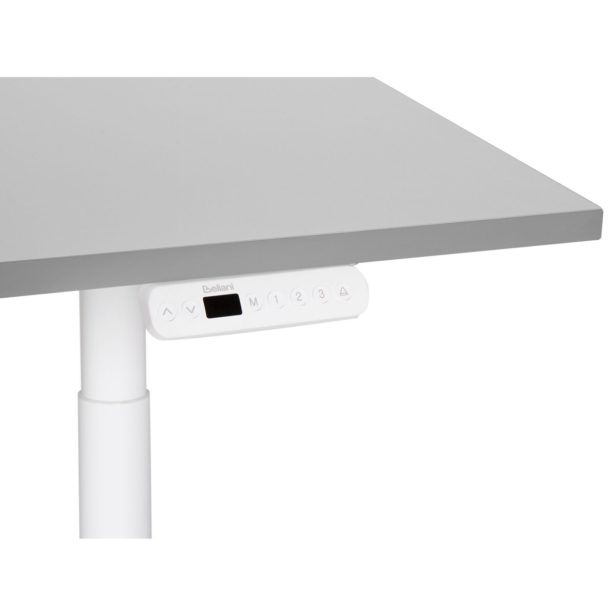 Biurko regulowane Elektryczny 120 x 72 cm Jasnoszary DESTINAS Różne rozmiary