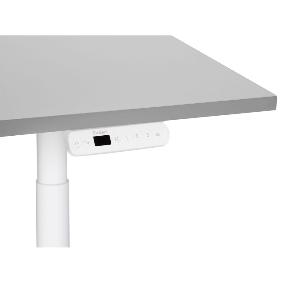 Biurko regulowane Elektryczny 120 x 72 cm Jasnoszary DESTINAS Różne rozmiary