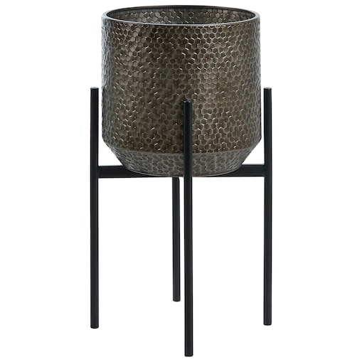 Donica na nóżkach ALDOVANDRA 34 cm Metal Czarny
