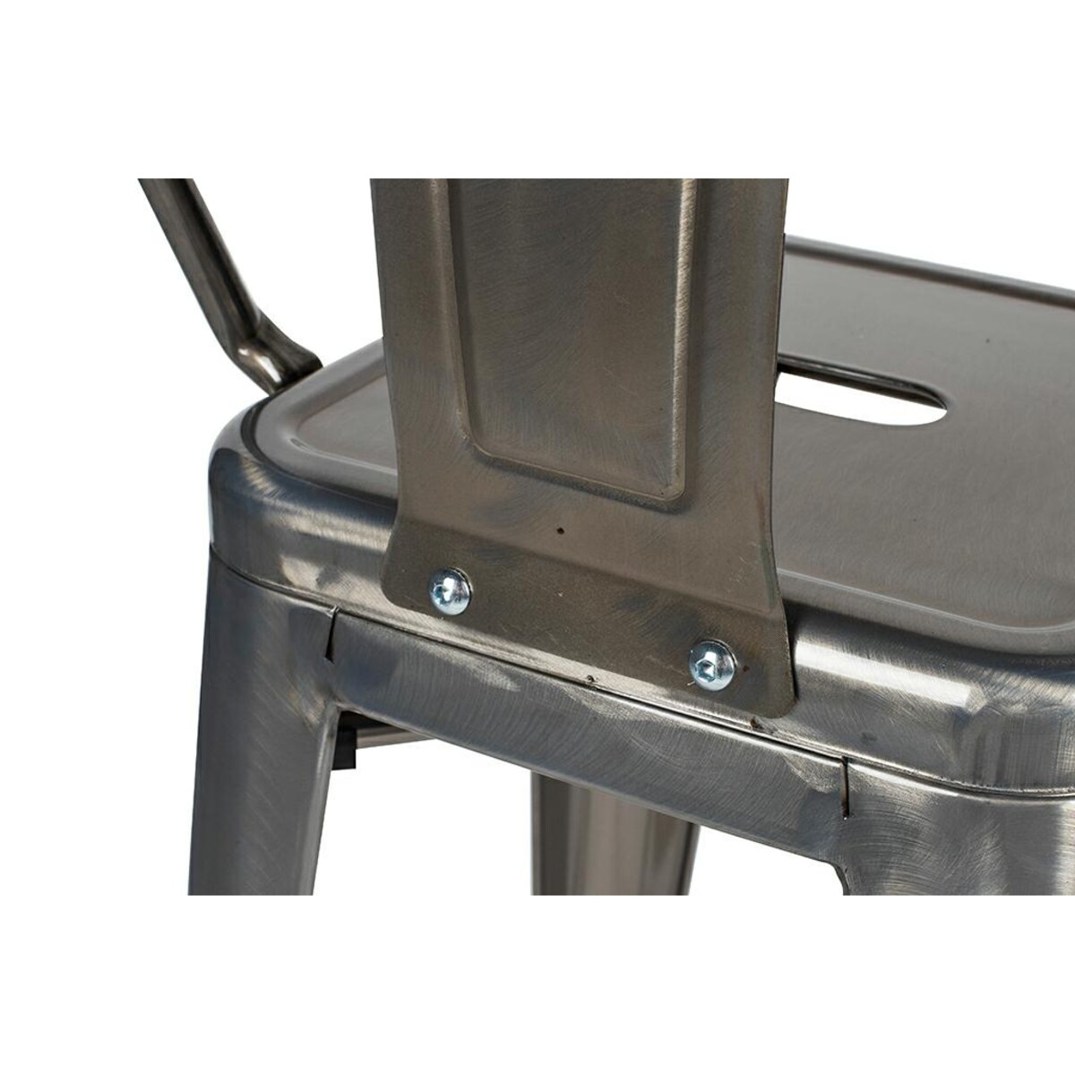 Krzesło barowe Tower Big Back KH010100967 do kuchni szare