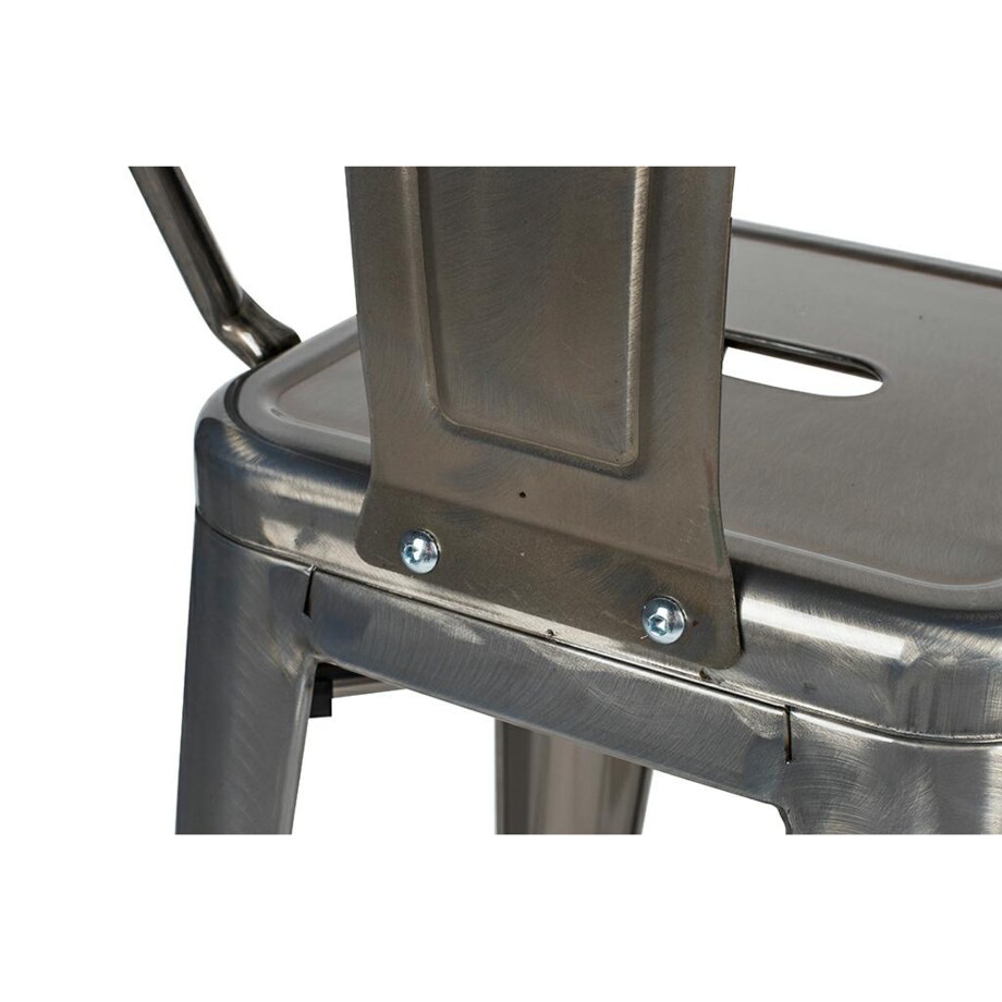 Krzesło barowe Tower Big Back KH010100967 do kuchni szare