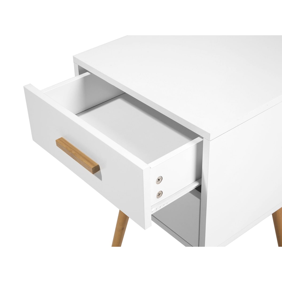 Stolik pomocniczy biały ALABAMA