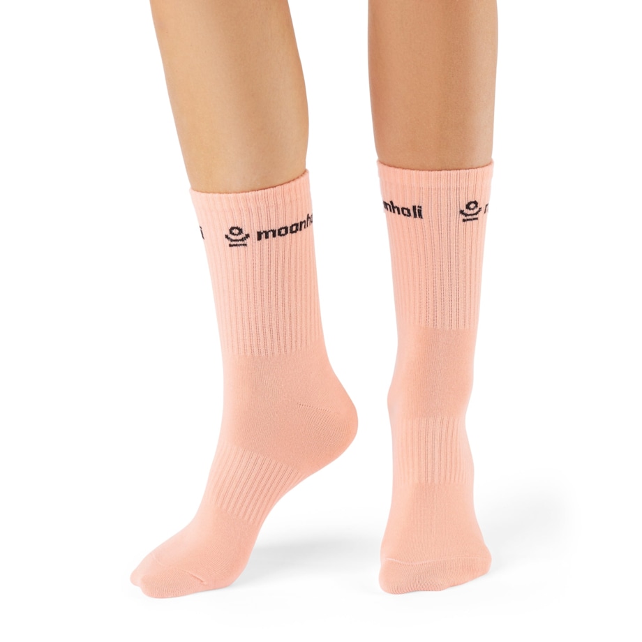 Skarpetki do jogi/pilates/fitness IDEAL GRIP - peach sorbet