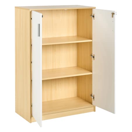 Szafka biurowa ZEHNA Jasny brąz/ biały