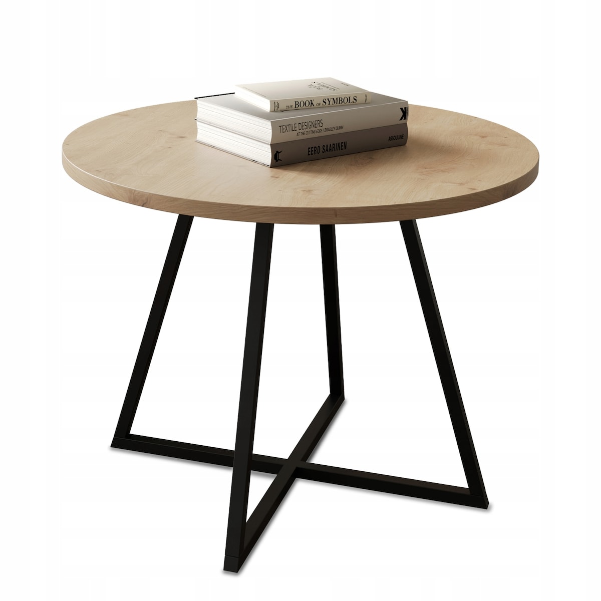 Stolik Kawowy Okrągły Do Salonu Sypialni ARTISAN Industrial Loft VERSO 50cm