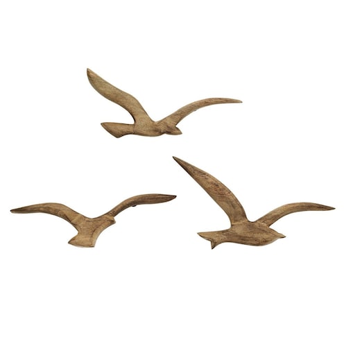 Dekoracja Seagulls, 35,5x21/36,5x10/ 33,5 x16 cm