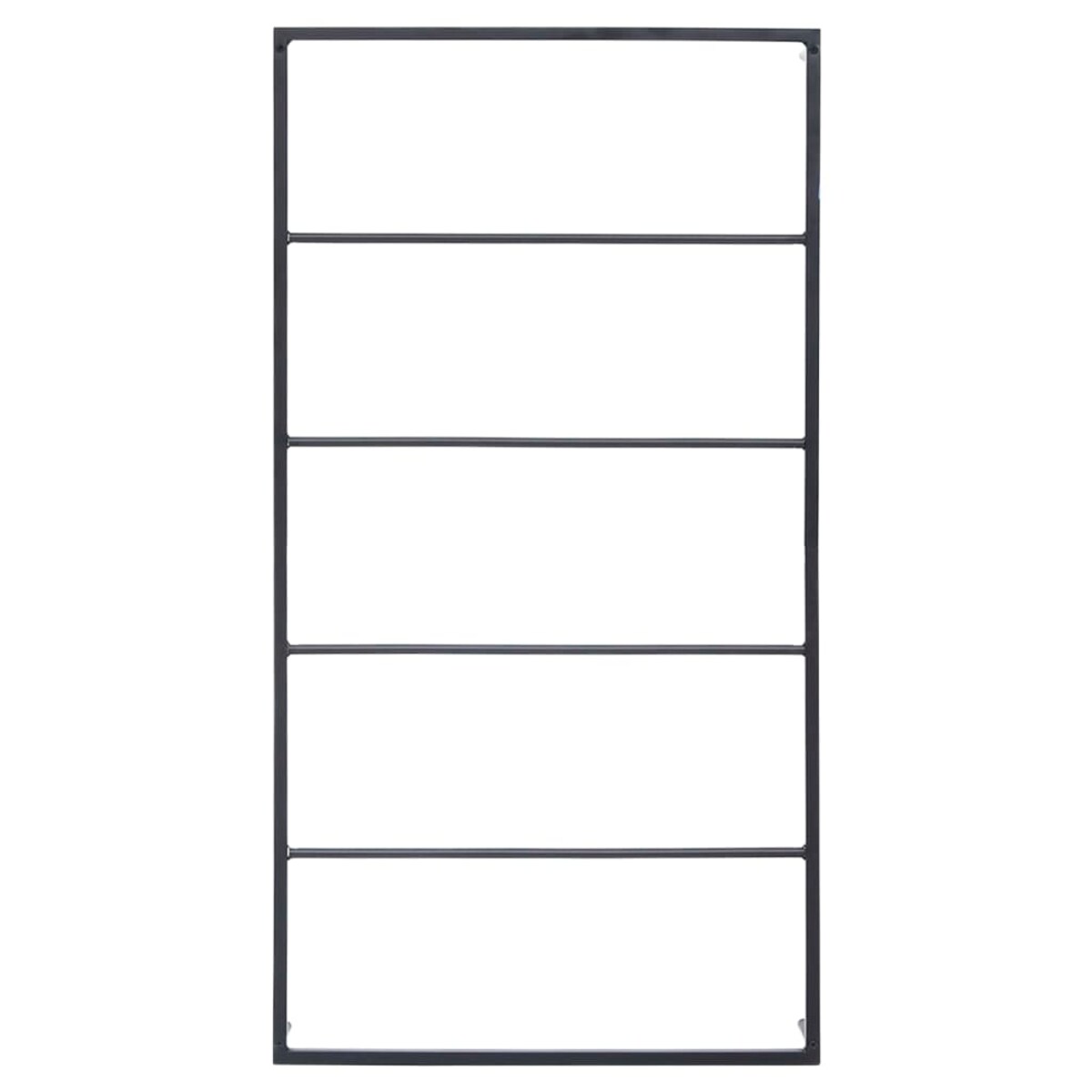 vidaXL Stojak na ręcznik, czarny, 60x10x116 cm, stalowy