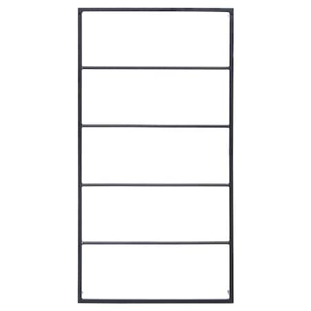 vidaXL Stojak na ręcznik, czarny, 60x10x116 cm, stalowy