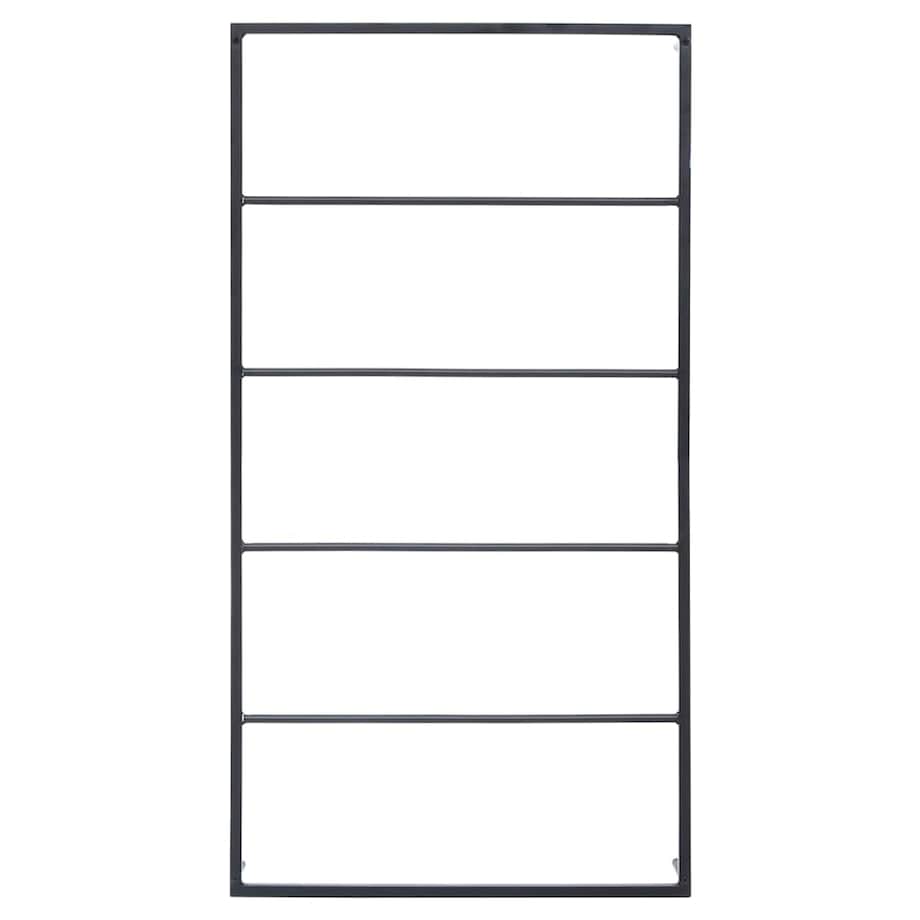 vidaXL Stojak na ręcznik, czarny, 60x10x116 cm, stalowy