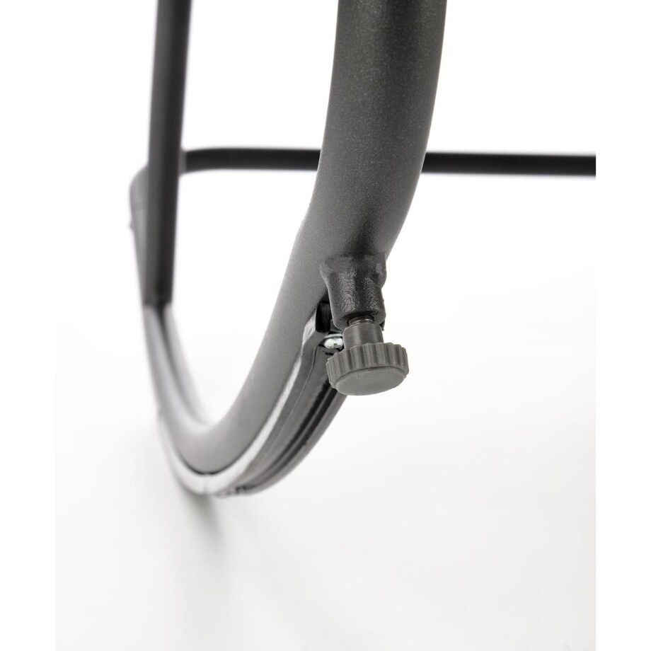 FOTEL BUJANY Dazira szary NA STALOWYCH PŁOZACH