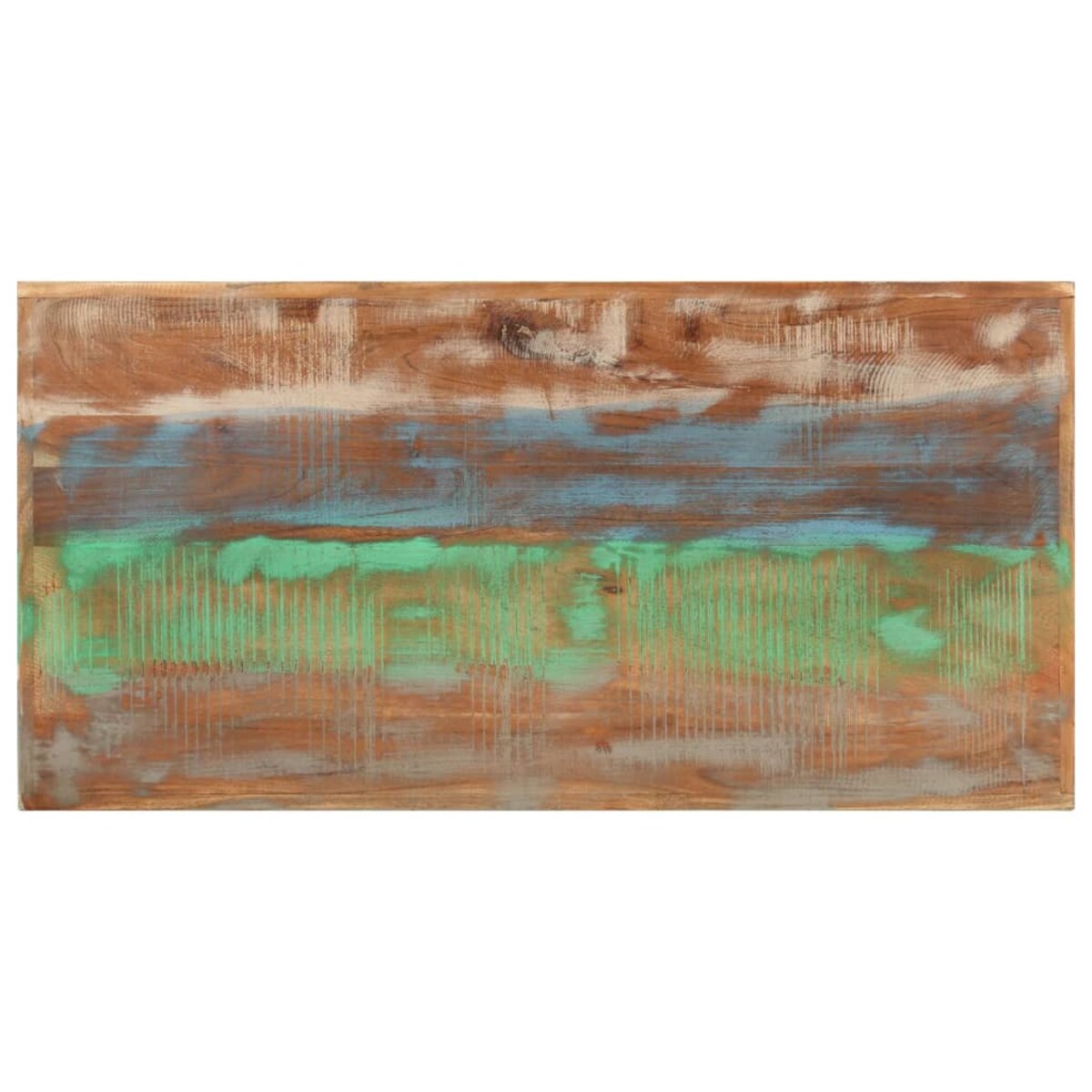 vidaXL Stolik barowy, 110x55x107 cm, lite drewno z odzysku i żelazo