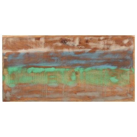 vidaXL Stolik barowy, 110x55x107 cm, lite drewno z odzysku i żelazo