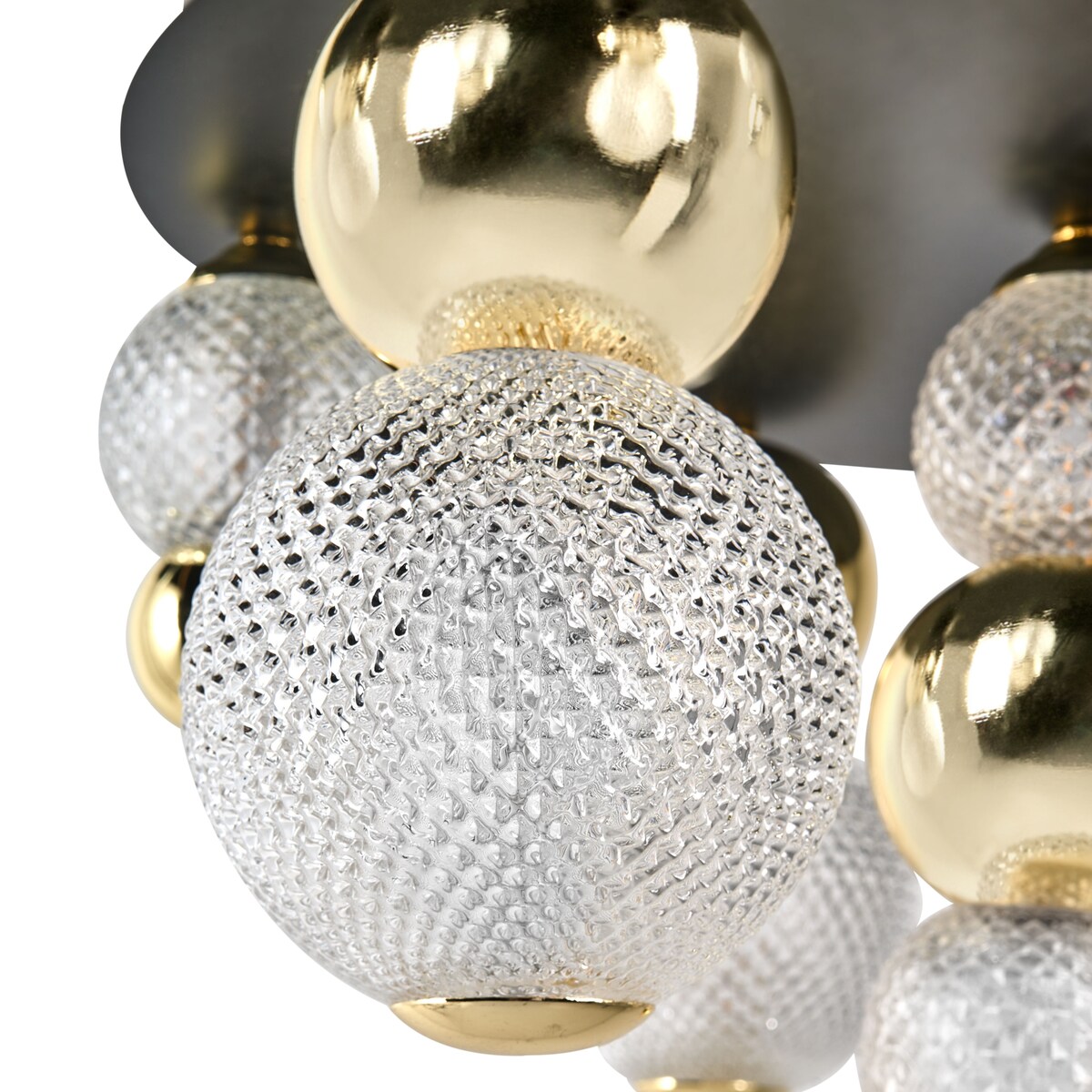 Lampa sufitowa LED SORA Szkło Złoty