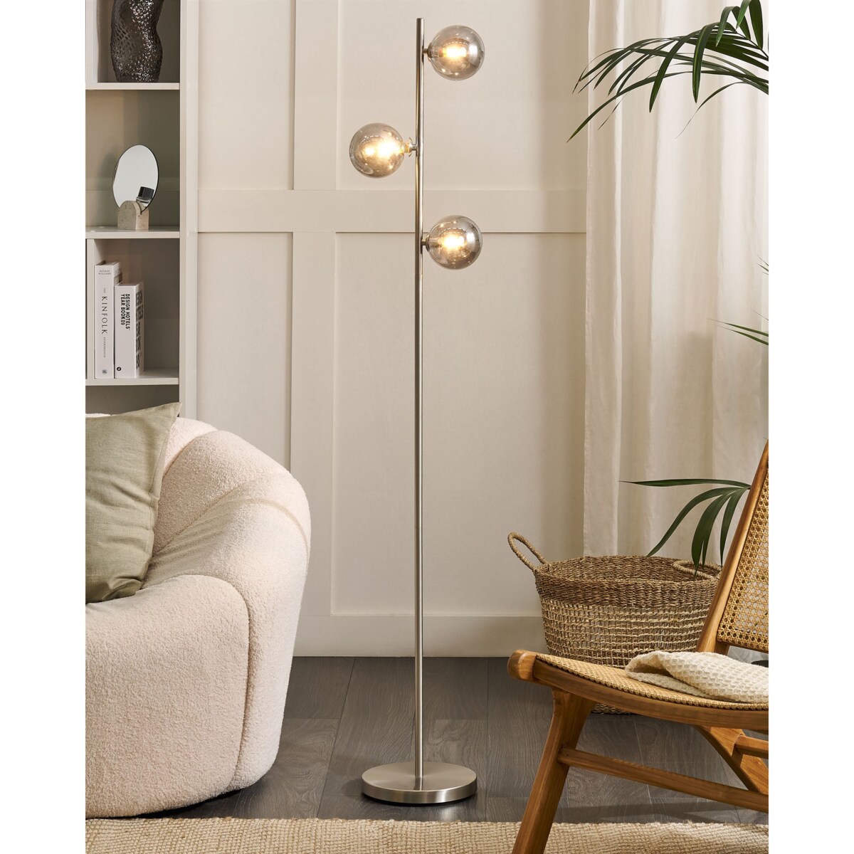 Lampa podłogowa RAMIS Metal Srebrny