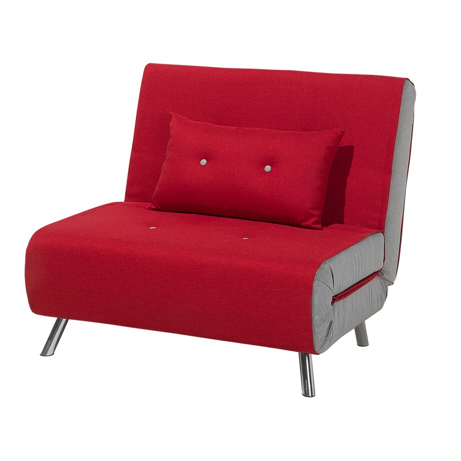 Sofa rozkładana czerwona FARRIS