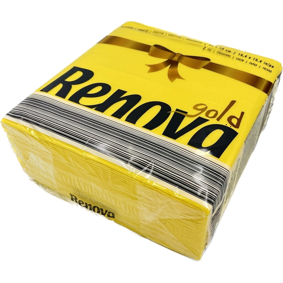 Serwetki stołowe Renova GOLD żółte 40szt